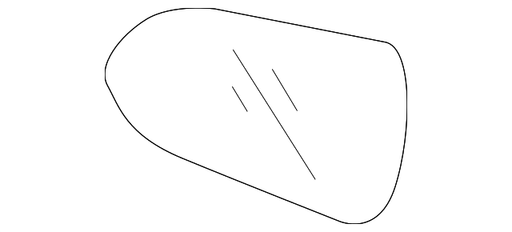 Hyundai/Kia Accent/Rio GLS/Ultimate Door Mirror Glass EX - KI1324128