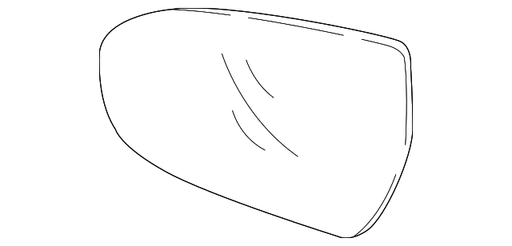 Kia Seltos Door Mirror Glass Without Blind Spot Detection Heated - KI1325141