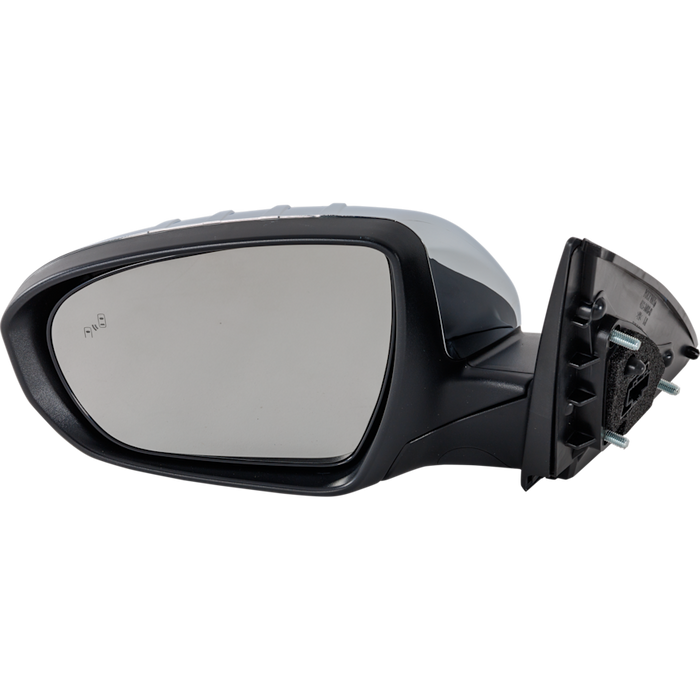 Kia Optima Driver Side Door Mirror Usa Built W/Signal Lamp Pwr-Folding W/Blind Spot Detection Chrome Assembly - KI1320230