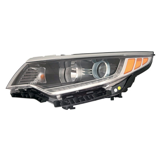 Kia Optima Hybrid EX/Hybrid EX Premium/Hybrid LX/Hybrid Premium/Plug-In Hybrid EX/Plug-In Hybrid EX Premium Driver Side Headlight Assembly Halogen W/Led Daytime Running Lamps Composite - KI2502239