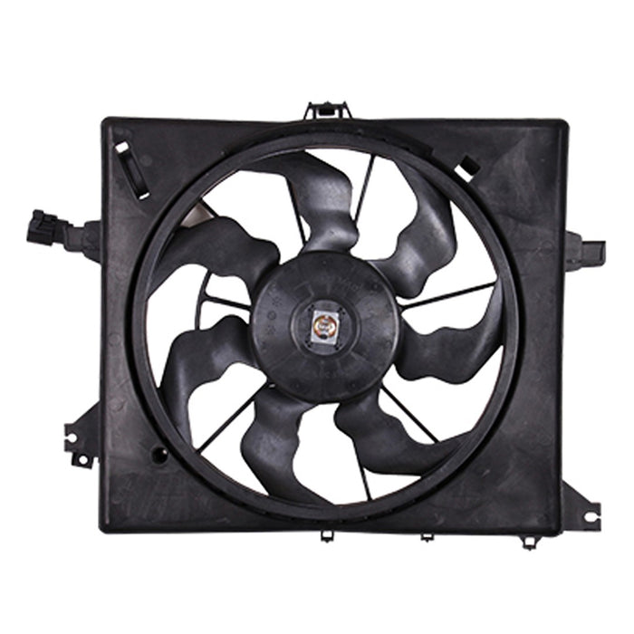 Kia Forte Koup/Forte5 Engine Cooling Fan Assembly To 1-22-16 W/O Control Module Motor/Blade/Shroud Assembly 1.6L L4 - KI3115139