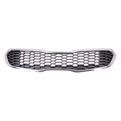 KIA Forte CAPA Certified Grille Painted Dark Silver With Chrome Moulding For Ex - KI1200156C