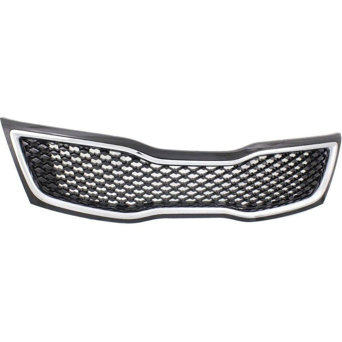 2014-2015 KIA Optima Grille Painted Black With Chrome Moulding USA Built Sx/Sx-T/Limited - KI1200161-Partify-Painted-Replacement-Body-Parts