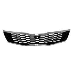 KIA Optima OEM Grille Black With Chrome Moulding Use With Camera Exclude Sx Model - 86380D5530