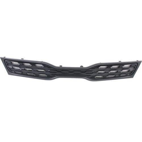 KIA Rio Hatchback Upper CAPA Certified Grille Matte Black Without Fog Lamp Type - KI1200153C