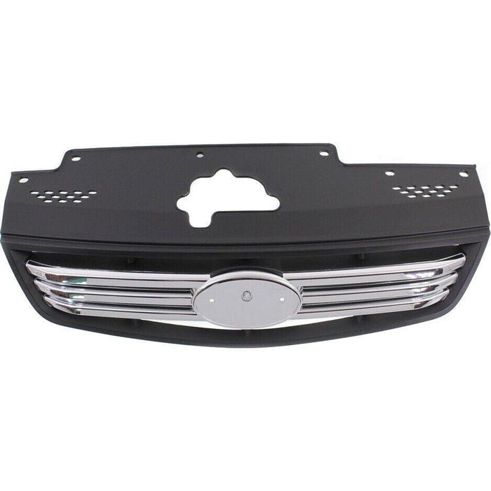 2006-2010 KIA Rio Sedan Grille Chrome Black - KI1200129-Partify-Painted-Replacement-Body-Parts