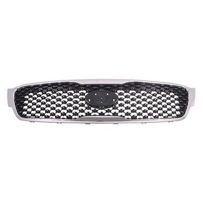 KIA Sorento CAPA Certified Grille Matte Dark Gray With Chrome Frame Without Moni Sx/Limited - KI1200182C