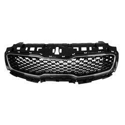 KIA Sportage CAPA Certified Grille Glossy Black With Chrome Frame Without Pre-Collision - KI1200190C