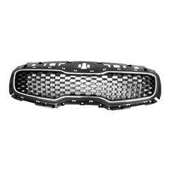KIA Sportage OEM Grille Matte Black Center With Chrome Frame - 86350D9000
