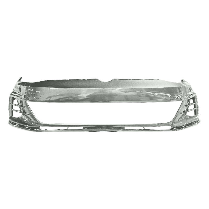 Volkswagen Golf GTI CAPA Certified Front Bumper Without Sensor Holes & Without Headlight Washer Holes - VW1000240C