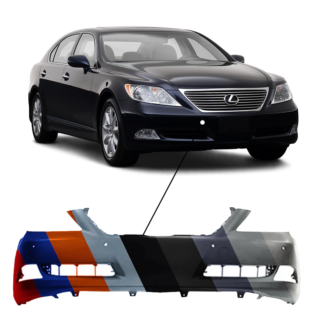 2007-2009 Lexus LS460 Front Bumper With Sensor Holes - LX1000172
