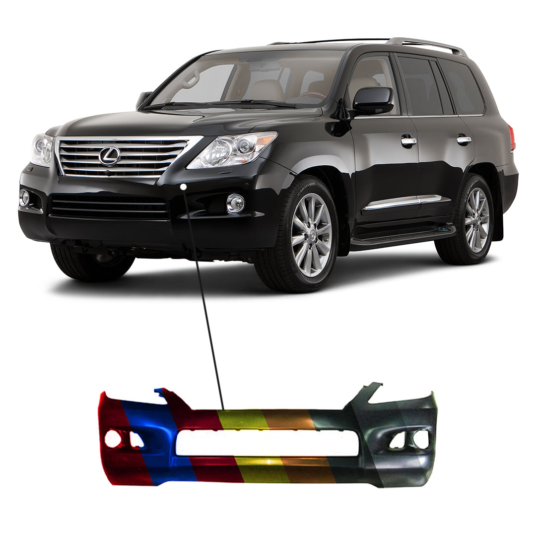 2008-2011 Lexus LX570 Front Bumper With Headlight Washer Holes
