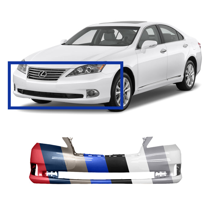 Lexus ES350 CAPA Certified Front Bumper Without Sensor Holes - LX1000200C