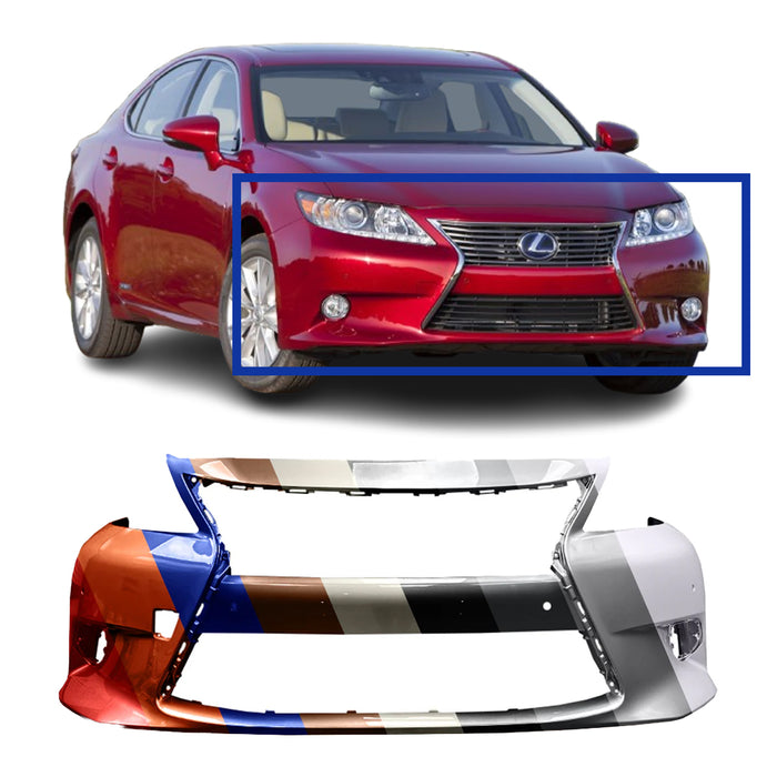 Lexus ES Front Bumper With Sensor Holes - LX1000242