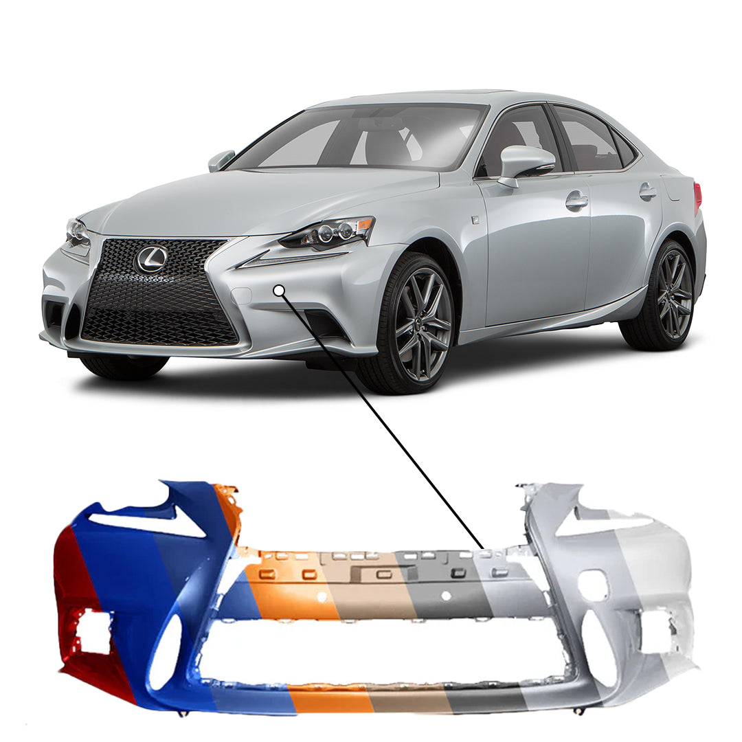 2014-2016 Lexus IS F-Sport Front Bumper Without Sensor Holes
