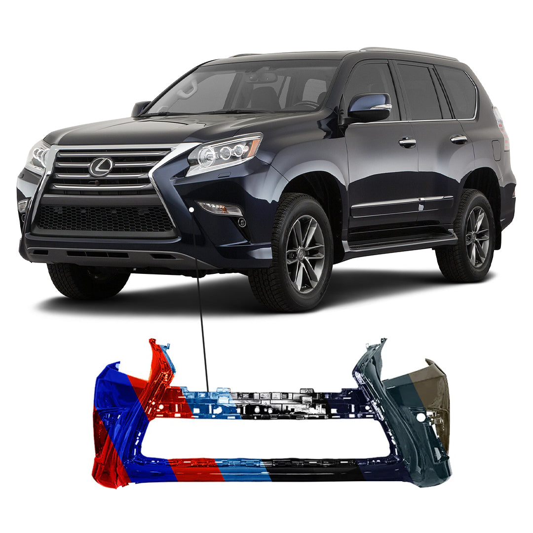 2014-2019 Lexus GX460 Front Bumper With Sensor Holes Without