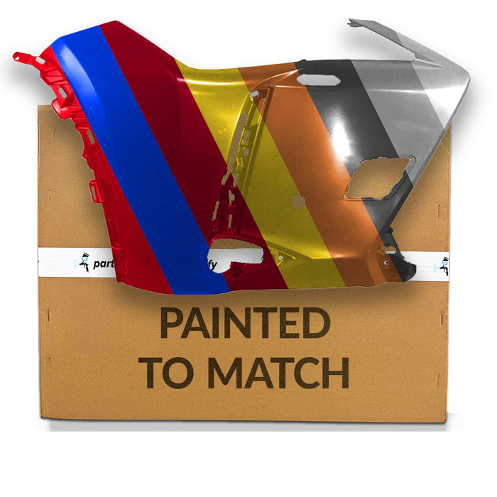 Lexus UX Non F-Sport Passenger Side CAPA Certified Front Bumper End With Sensor Holes & With Headlight Washer Hole - LX1017105C