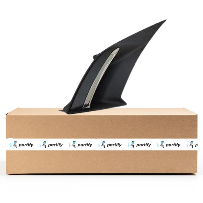 Parrilla inferior del lado del pasajero con certificación CAPA para Lexus GS350, negra texturizada con inserto cromado, sin F-Sport - LX1039127C