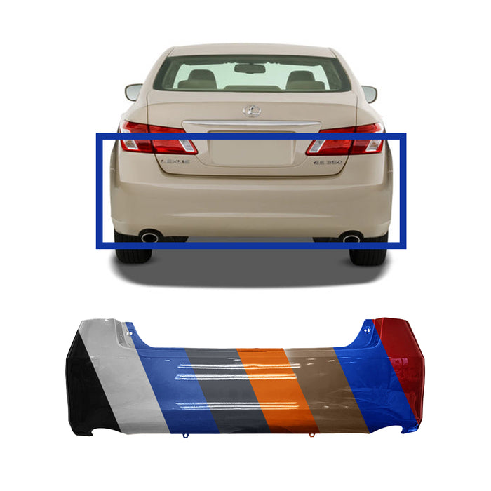 Lexus ES CAPA Certified Rear Bumper Without Sensor Holes - LX1100149C