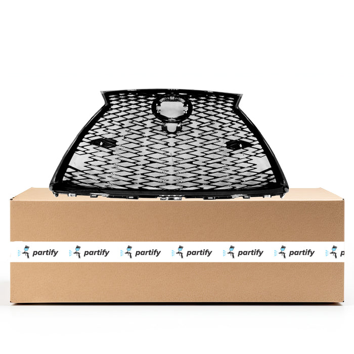 Lexus Nx300 CAPA Certified Grille Painted Dark Gray With Smoke Chrome Moulding With Sensor For F-Sport - LX1200204C