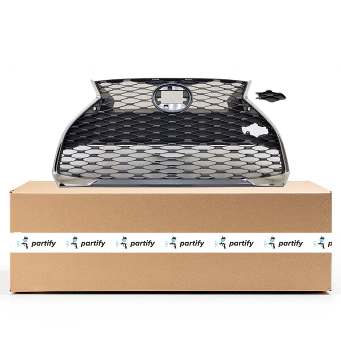 Lexus IS350 Base CAPA Certified Grille W/O Front View Camera W/Park Distance Sensors Assembly - LX1200235C