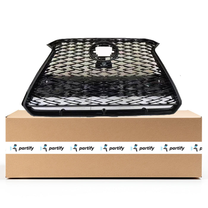 Lexus NX250/NX350/NX350h/NX450h+ Base CAPA Certified Grille For Japan Manufactured Models W/O Front View Camera W/O Park Distance Sensors Assembly - LX1200247C