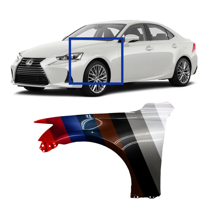 Lexus IS CAPA Certified Driver Side Fender With F-Sport - LX1240130C