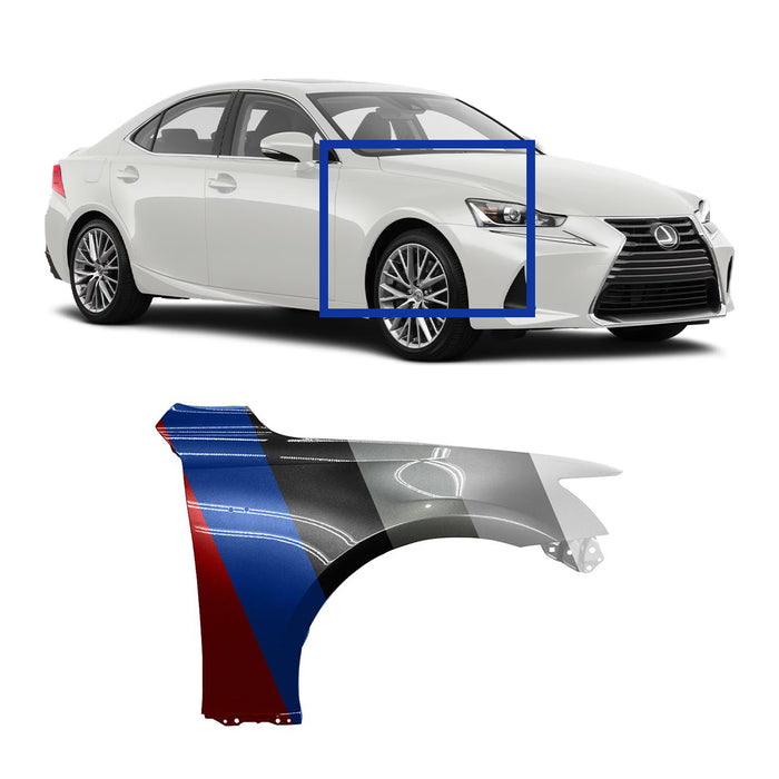 Lexus IS CAPA Certified Passenger Side Fender Without F-Sport - LX1241129C