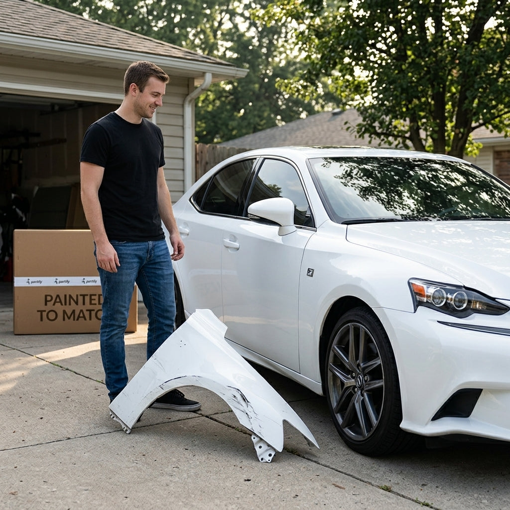 2014-2020 Lexus IS Passenger Side Fender With F-Sport - LX1241130