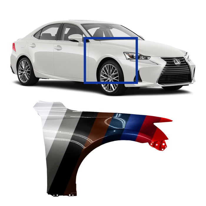 Lexus IS CAPA Certified Passenger Side Fender With F-Sport - LX1241130C