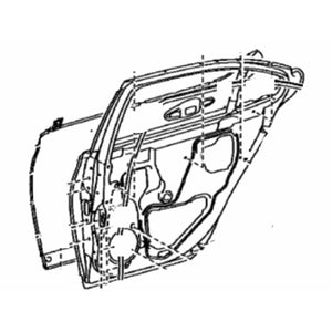 Carcasa de la puerta trasera del lado del conductor image