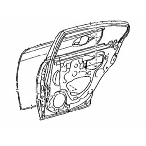 Carcasa de la puerta trasera del lado del conductor image