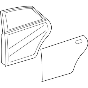 Rear Passenger Side Door Shell image