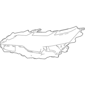 Passenger Side Headlight Lens Housing image