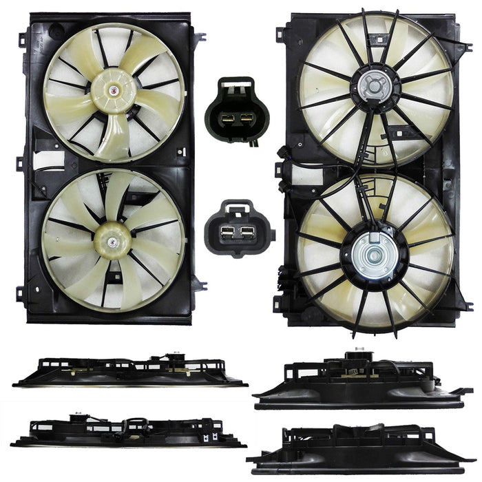 Lexus GS450h Engine Cooling Fan Assembly Motor/Blade/Shroud Assembly - LX3115122
