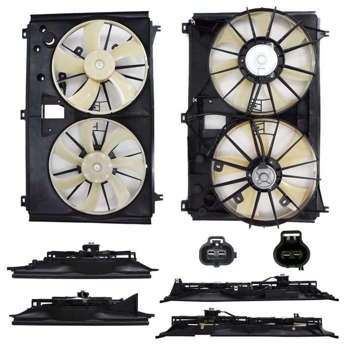 Lexus LS460 Engine Cooling Fan Assembly Motor/Blade/Shroud Assy RWD - LX3115123