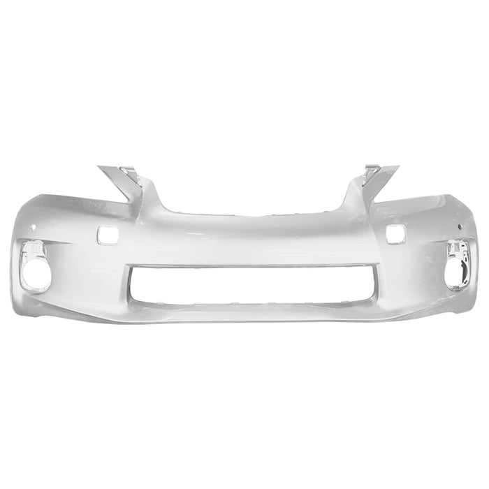 Lexus CT200h Non Sport CAPA Certified Front Bumper Without Headlight Washer Holes & With Sensor Holes - LX1000227C