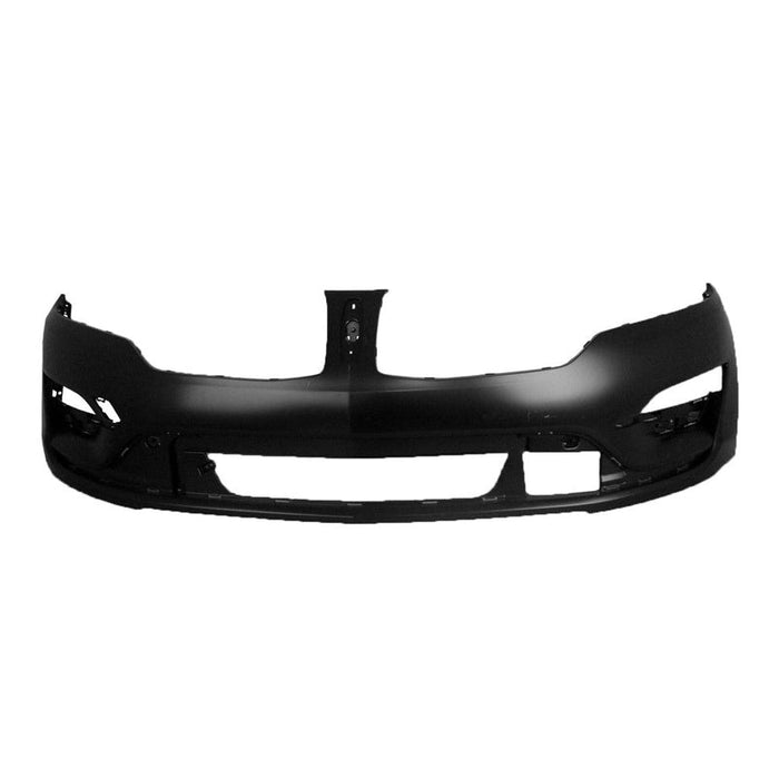 Lincoln MKC CAPA Certified Front Bumper Without Sensor Holes/ Headlight Washer Holes With Tow Hook Hole - FO1000699C