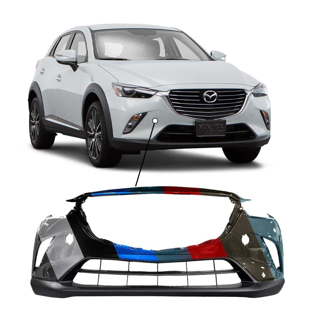 2016-2022 Mazda CX-3 Front Bumper Without Chrome Trim - MA1000242