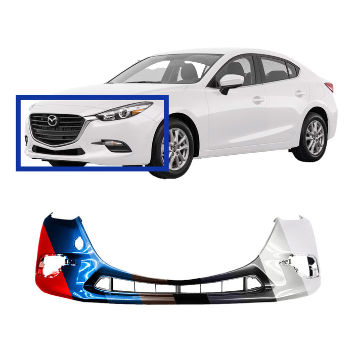 Mazda Mazda 3 OEM Front Bumper For Mexico Manufactured Models - BANE50031A9U