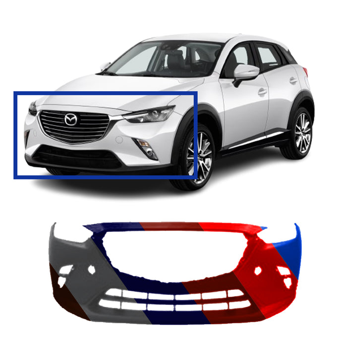 Mazda CX3 Grand Touring CAPA Certified Front Bumper - MA1000250C