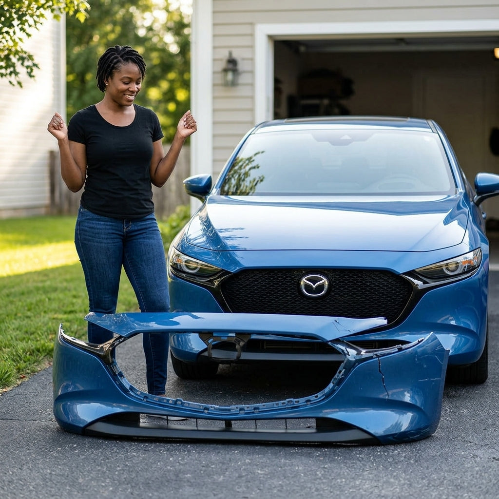 2019-2022 Mazda Mazda 3 Hatchback Front Bumper Without Sensor