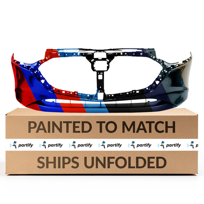 Mazda Mazda 3 Hatchback OEM Front Bumper Without Sensor Holes - BCKN50031DBB