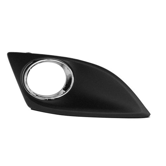 Mazda CX-7 Front Passenger Side Bumper Insert Fog Lamp Bezel Cover Insert For Use W/Fog Lamps Chrome/ - MA1039124