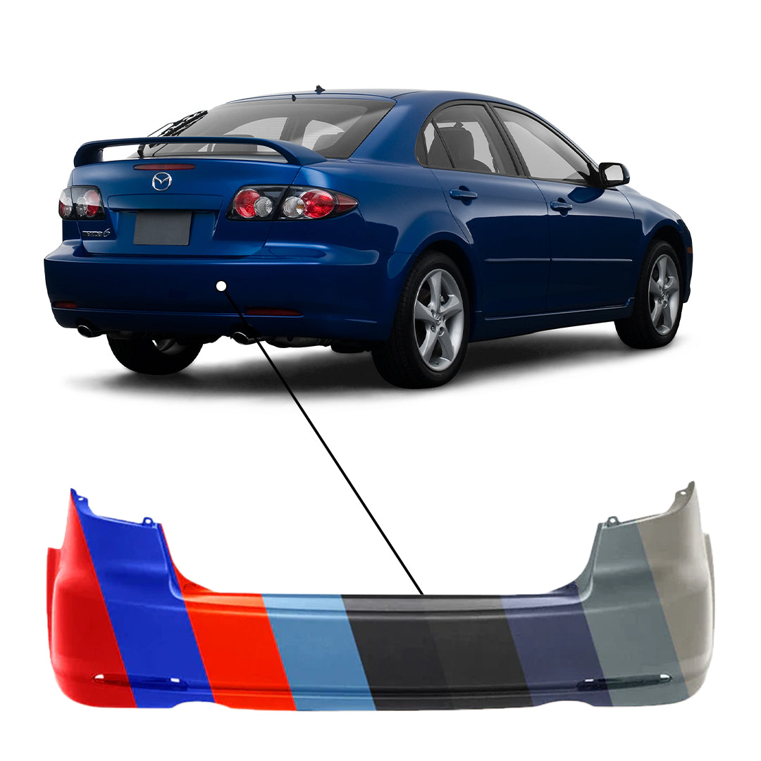 2006-2008 Mazda Mazda 6 Non-Turbo Rear Bumper - MA1100193 — Partify