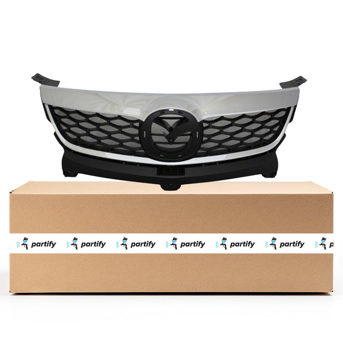 Mazda CX-9 CAPA Certified Grille W/O Emblem Chrome/Black Assembly - MA1200190C