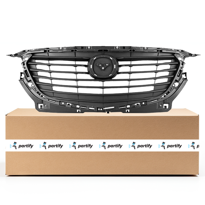 Mazda CX-3 CAPA Certified Grille W/O Radar Cruise Control Black Assy Assembly - MA1200206C