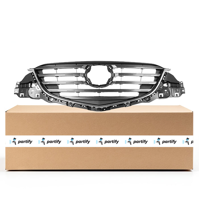 Mazda CX5 CAPA Certified Grille Black With Painted Gray/Chrome Frame/Horizontal Bars - MA1200208C
