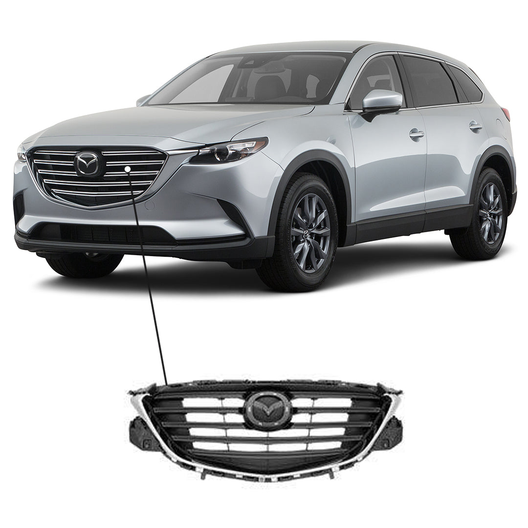2016-2020 Mazda CX9 Grille Chrome Black Gs/Gs-L/Sport/Touring