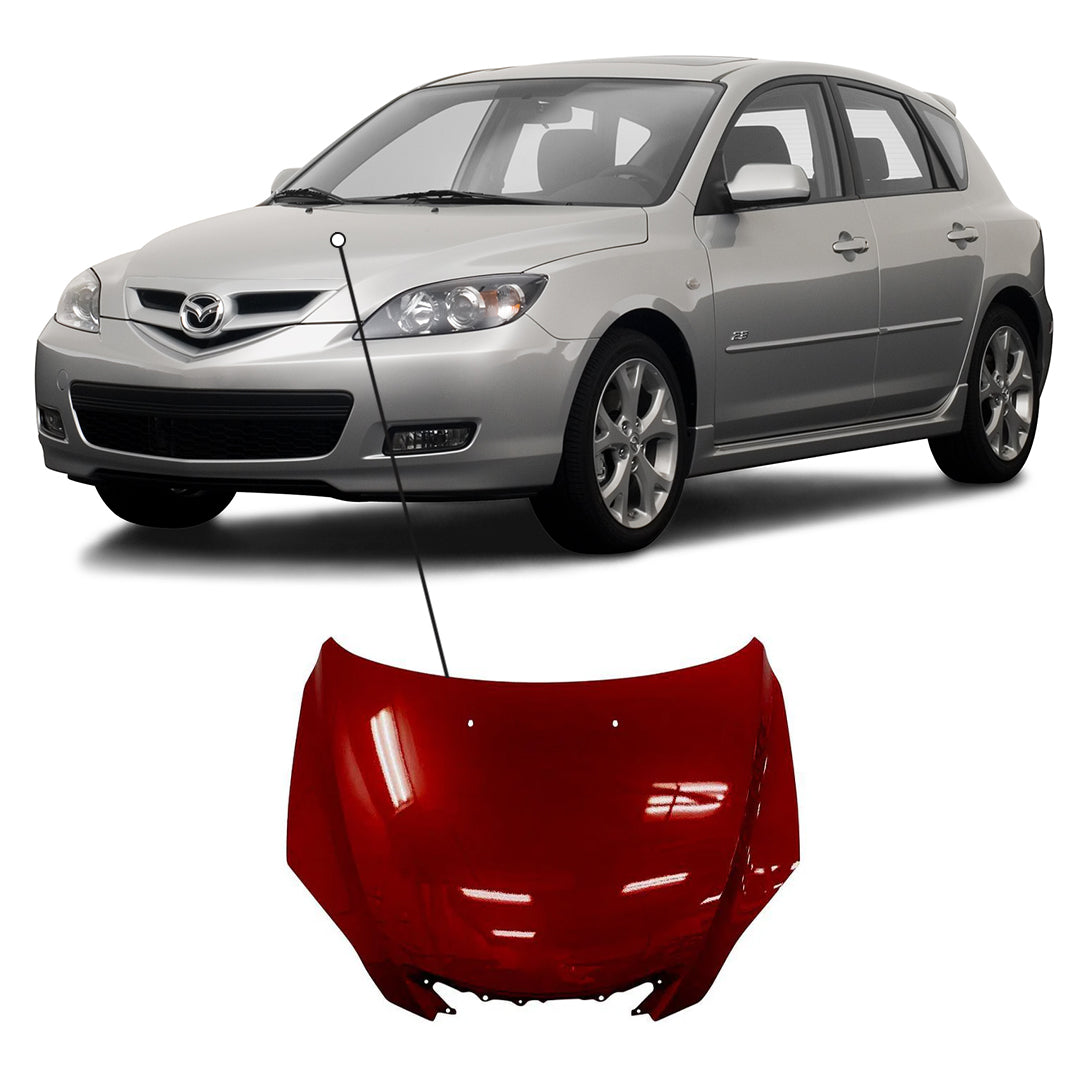 2004-2009 Mazda Mazda 3 Hatchback Hood - MA1230159 — Partify